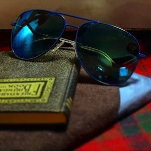 Yves Saint Laurent Aviator Sunglasses in blue